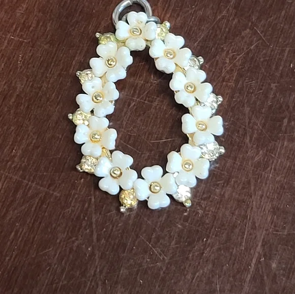 Oval estate, floral chandelier pendant - Picture 8 of 8